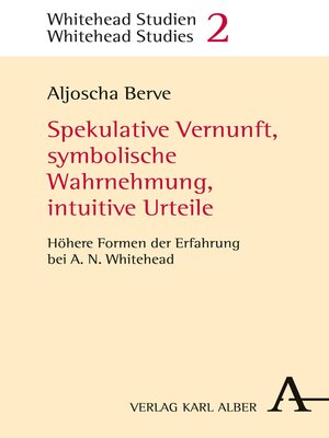 cover image of Spekulative Vernunft, symbolische Wahrnehmung, intuitive Urteile